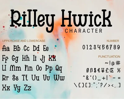 Rilleyhwick - Playful decorative font