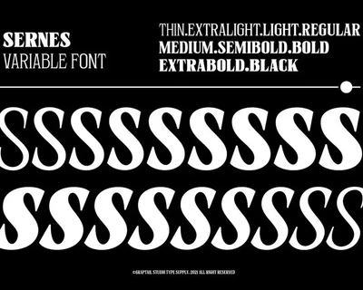 Sernes - Display Font