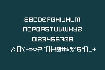 OverMatrix - futuristic font