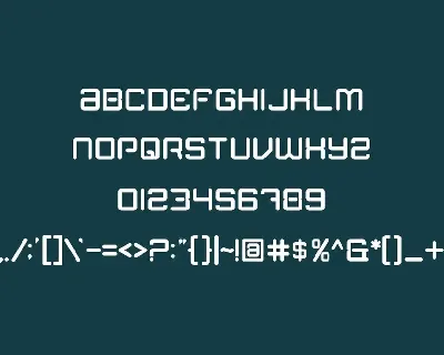 OverMatrix - futuristic font