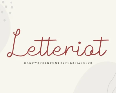 Letteriot font