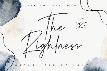 The Rightness Casual Script Font