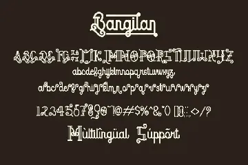 Bangilan font