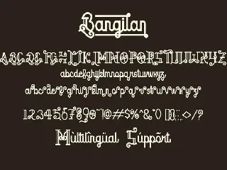 Bangilan font