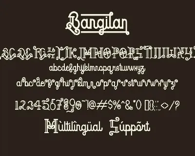 Bangilan font