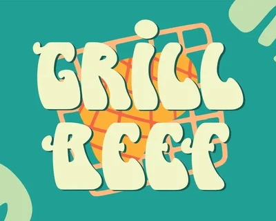 Tropical Vibe - Groovy Retro Font