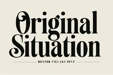 Boston Village font