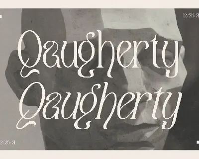 Qaugherty Stylish Serif Font