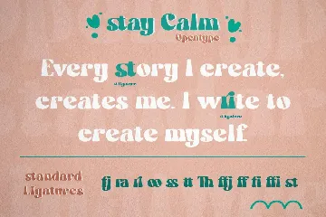 Stay Calm font