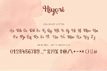 Hiyori font