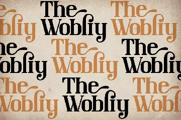 The Wobliy Stylish Serif Font