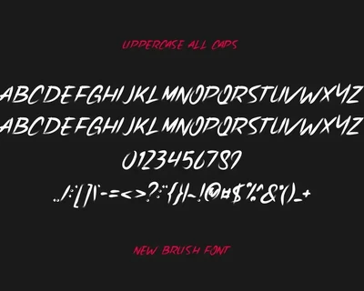 Lhoss Brush font