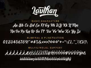 Lauthan font