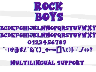 Rock Boys font