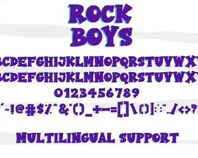 Rock Boys font