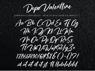 Dope Valenttine font