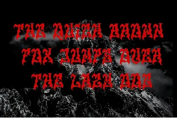 Monoload Doom Gothic Metal Font