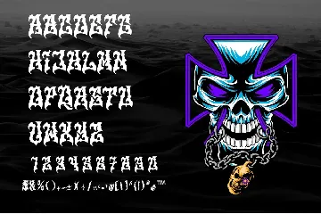 Monoload Doom Gothic Metal Font