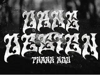 Monoload Doom Gothic Metal Font