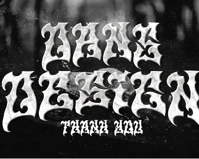 Monoload Doom Gothic Metal Font