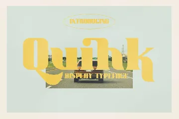 Quihk Display Typeface Font