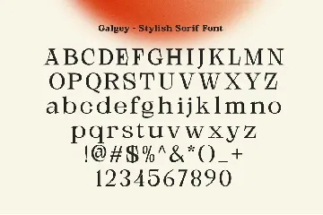 Galgey - Font Family + Variable