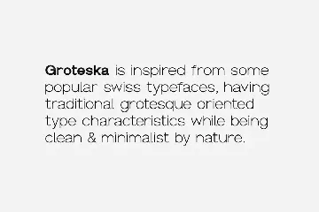 GROTESKA - Minimal & Modern Sans-Serif Typeface font