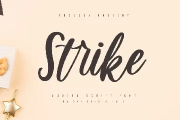 Strike - Modern Script Font