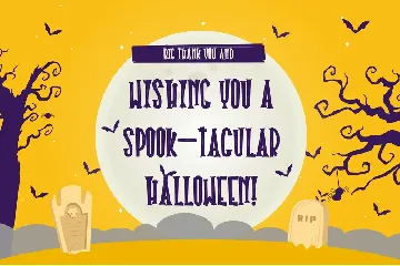 Halloween Plaque - Wooden Display Font