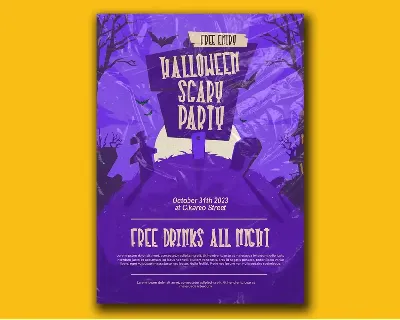 Halloween Plaque - Wooden Display Font