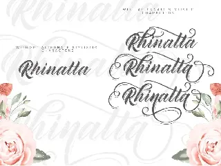 Rhinatta Script font