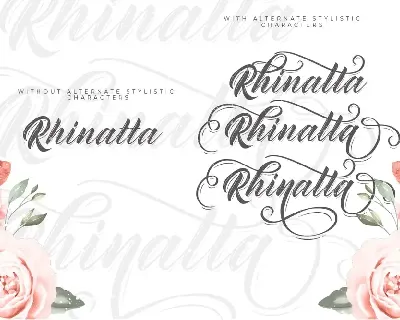 Rhinatta Script font