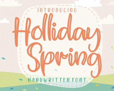 Holliday Spring font
