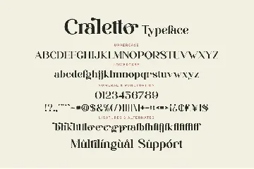 Craletto - Stylish Ligature Font