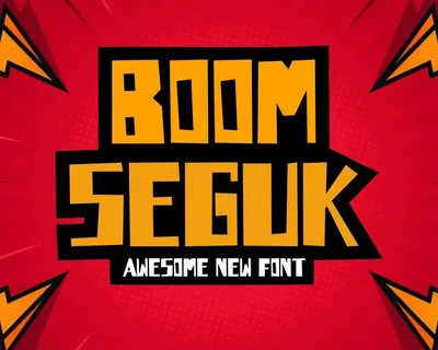 Boom Seguk -Cartoon Font