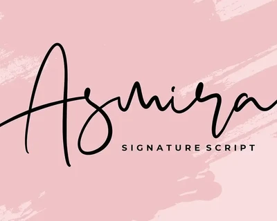 Asmira Signature Script Font