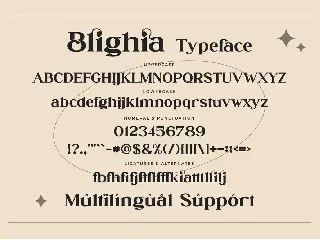 Blighia - Stylish Ligature Font