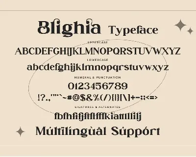 Blighia - Stylish Ligature Font