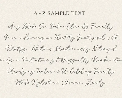 Alyson Signature - Signature Script Font