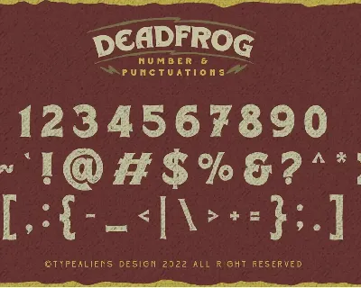 Deadfrog font