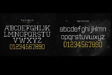 Separator typeface font