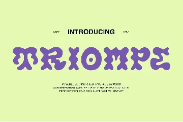 Triompe - Psychedelic Typeface font