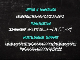 Crushky Brush font
