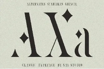Starlikes font