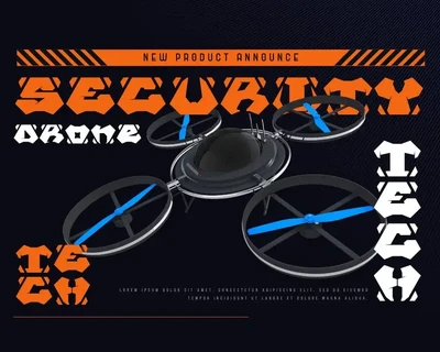 Raqib | Futuristic Font