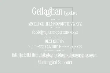 Gellaghan - Stylish Ligature Font