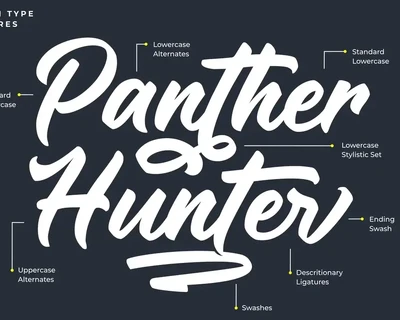Panther Hunter font