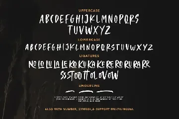 Crooked Hooks - Dry Brush Font