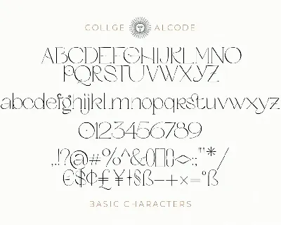 Collge font