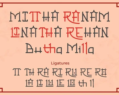 Chinese Monoline â€“ Chinese Style Monoline font